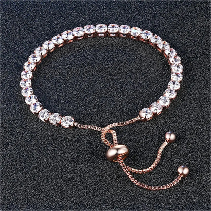 Colorful Birthstone Tennis Bracelet for Women Adjustable Multicolor CZ Crystal Wedding Birthday Gifts Bracelet on Hand Jewelry