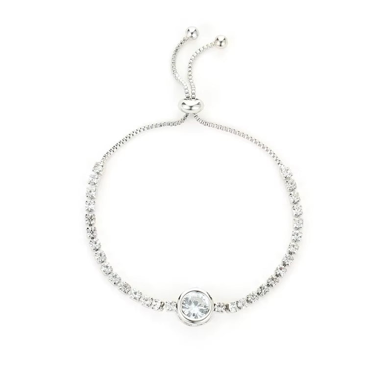 Luxury Color Cubic Zirconia Gold Color Tennis Bracelets for Women Girls 2022 New Trend Chain Bracelets Jewelry Party Gifts