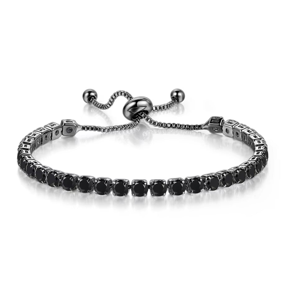 Colorful Birthstone Tennis Bracelet for Women Adjustable Multicolor CZ Crystal Wedding Birthday Gifts Bracelet on Hand Jewelry