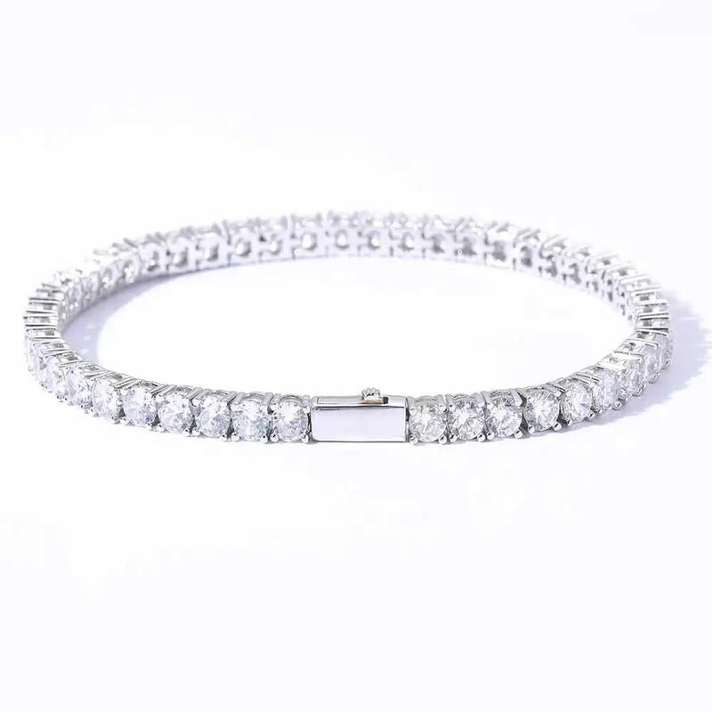 Gold Plated 4Mm Tennis Bracelet for Women