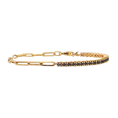 Luxury Color Cubic Zirconia Gold Color Tennis Bracelets for Women Girls 2022 New Trend Chain Bracelets Jewelry Party Gifts