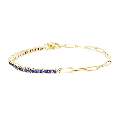 Luxury Color Cubic Zirconia Gold Color Tennis Bracelets for Women Girls 2022 New Trend Chain Bracelets Jewelry Party Gifts