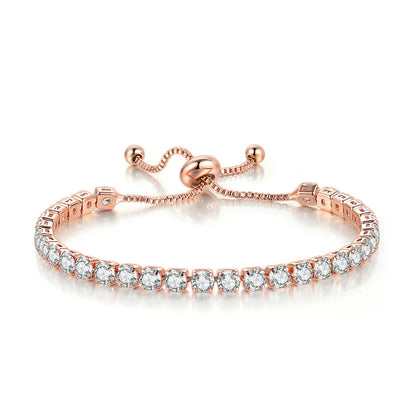 Colorful Birthstone Tennis Bracelet for Women Adjustable Multicolor CZ Crystal Wedding Birthday Gifts Bracelet on Hand Jewelry