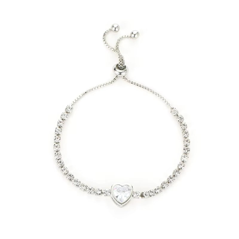 Luxury Color Cubic Zirconia Gold Color Tennis Bracelets for Women Girls 2022 New Trend Chain Bracelets Jewelry Party Gifts